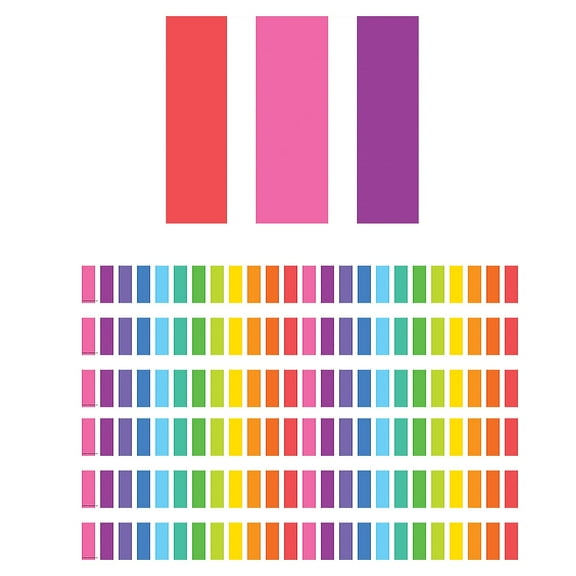 Teacher Created Resources Paper Colorful Stripes Straight Classroom Border, 72 Pieces