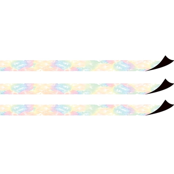 Teacher Created Resources Pastel Pop Tie-Dye Magnetic Border, 24 Feet Per Pack, 3 Packs