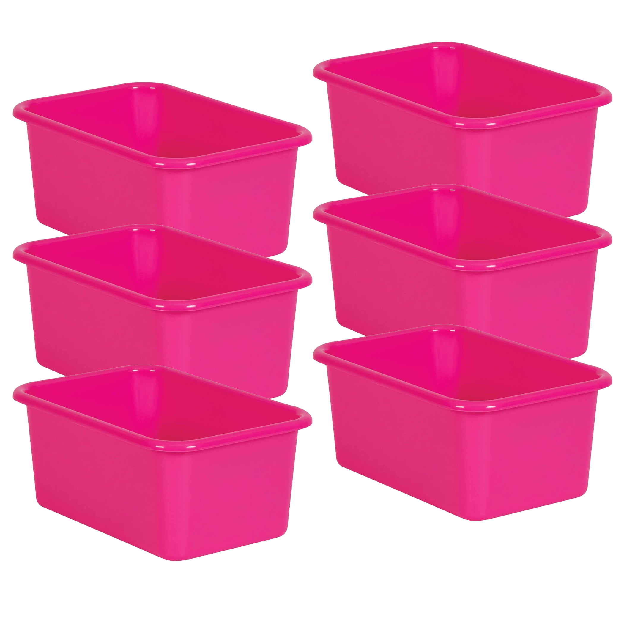 https://i5.walmartimages.com/seo/Teacher-Created-Resources-Pink-Small-Plastic-Storage-Bin-Pack-of-6_706bad4d-7c8e-4800-a8f2-8593b9cf6eb1.3a9b425c40d7696ba9075d0fd53326d4.jpeg