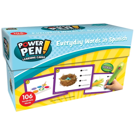 Teacher Created Resources Power Pen Learning Cards: Everyday Words in Spanish