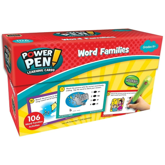 Teacher Created Resources Power Pen Learning Cards: Word Families