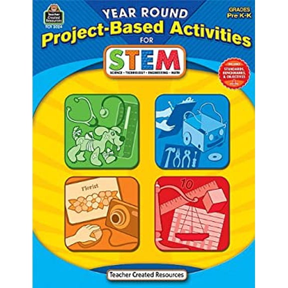 Pre-Owned Year Round Project-Based Activities for Stem Prek-K (Paperback) 1420630245 9781420630244