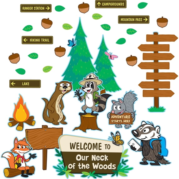 Teacher Created Resources Ranger Rick Welcome to Our Neck of the Woods Bulletin Board, 71 Pieces