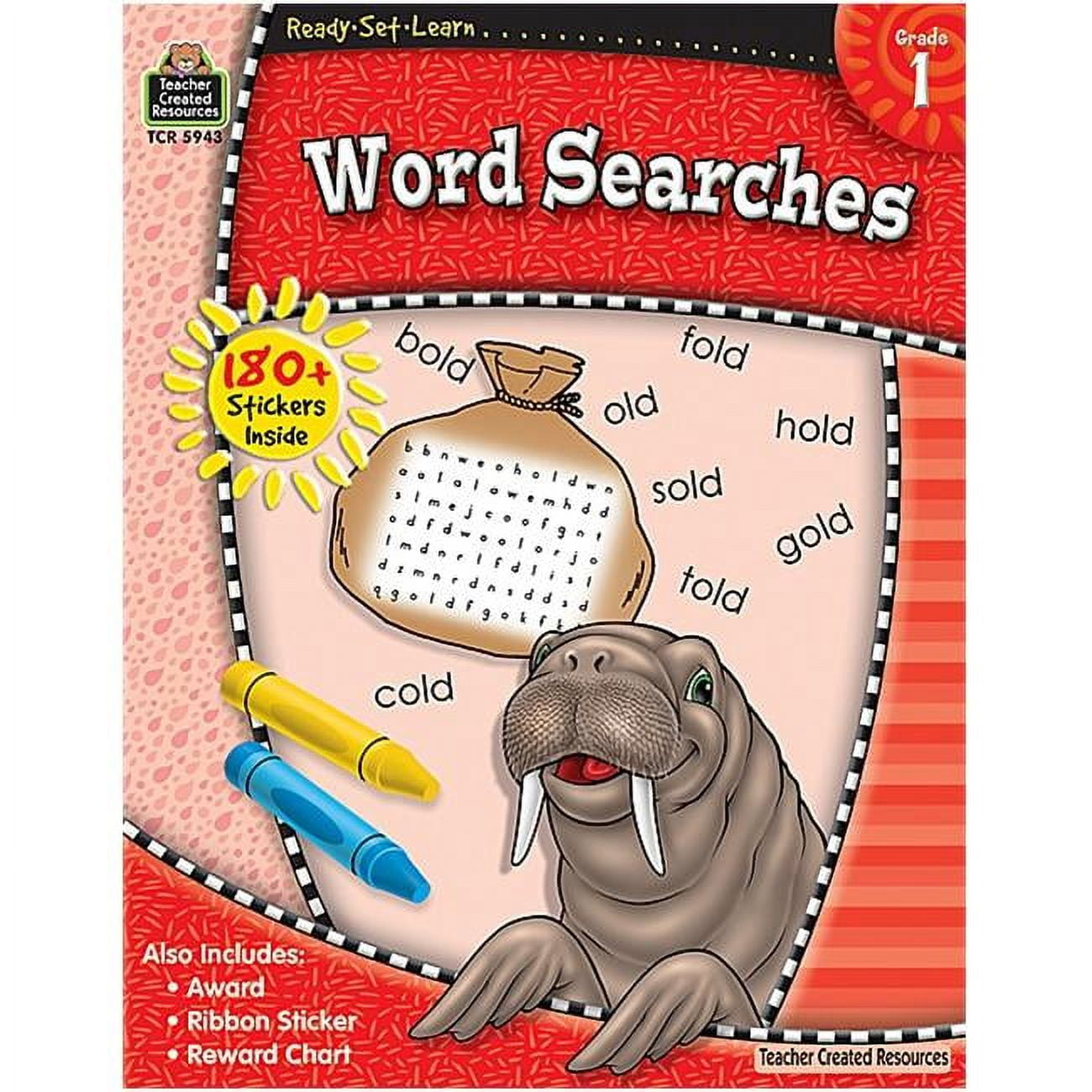 Teacher Created Resources Ready Set Learn Word Searches Grade 1