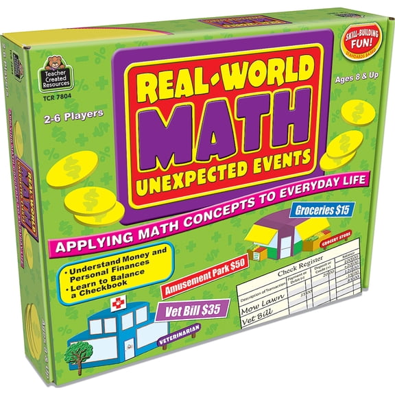 Teacher Created Resources Real World Math: Unexpected Events Game