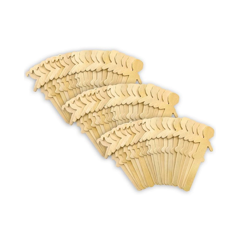 Teacher Created Resources STEM Basics: People-Shaped Craft Sticks - 50 Per Pack, 3 Packs