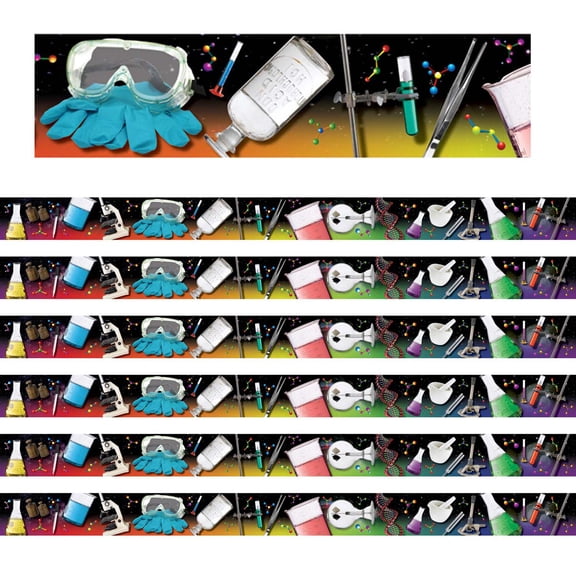 Edupress Science Tools Photo Border, 35 Feet Per Pack, 6 Packs