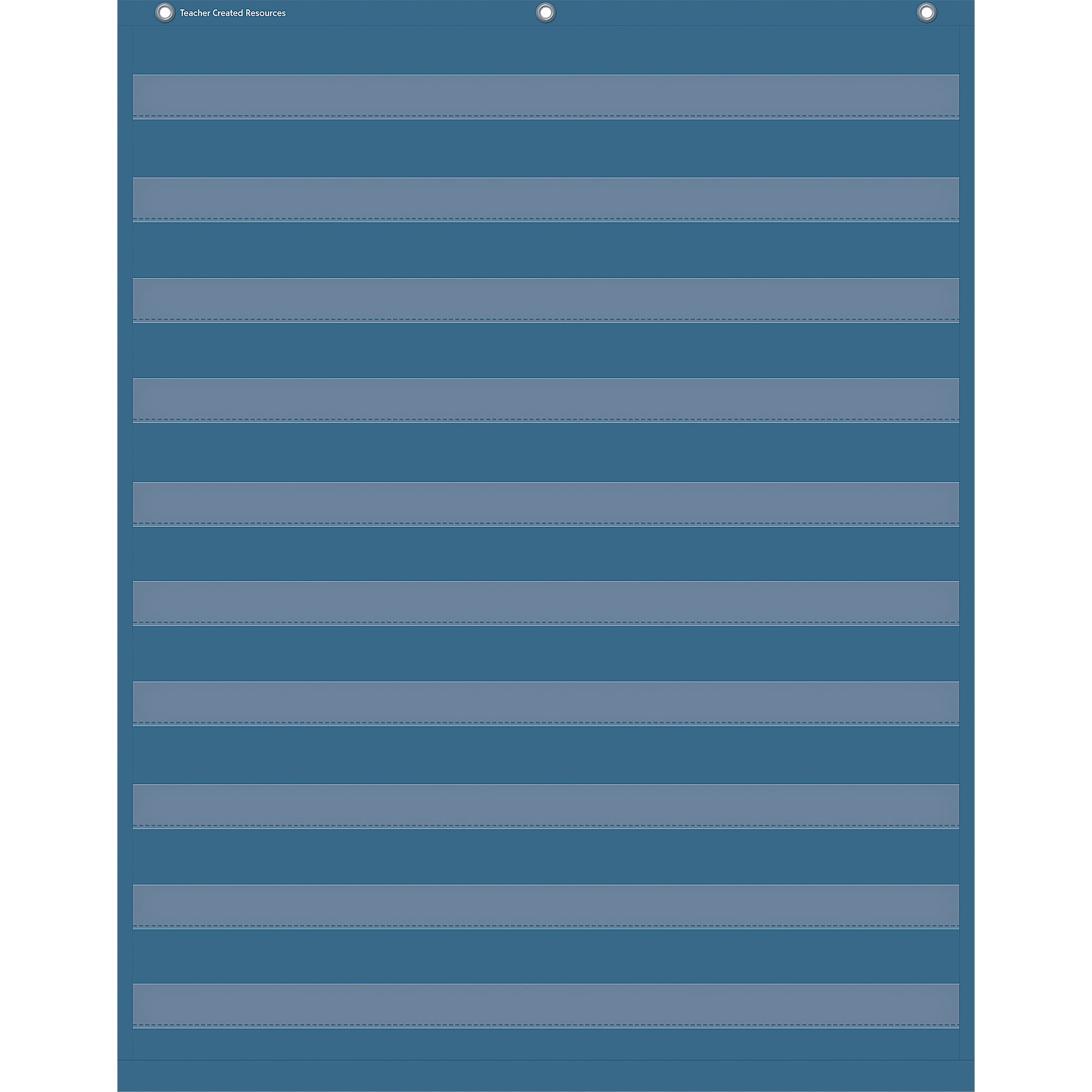 Teacher Created Resources Slate Blue 10 Pocket Chart, 34" x 44"