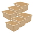 thumbnail image 1 of Teacher Created Resources Small Plastic Storage Bin, Light Brown, Pack of 6, 1 of 4