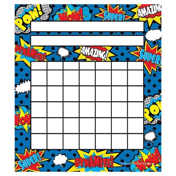 Teacher Created Resources  Superhero Incentive Charts - 6 Each