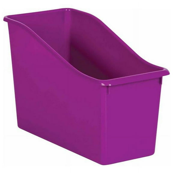 Plastic Book Bin Purple by Teacher Created Resources