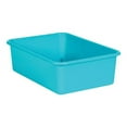 thumbnail image 1 of Teacher Created Resources TCR20407 Plastic Storage Bin, Teal - Large, 1 of 2