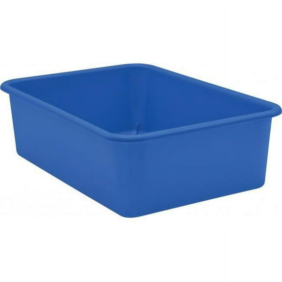 Teacher Created Resources TCR20411 Plastic Storage Bin, Blue - Large