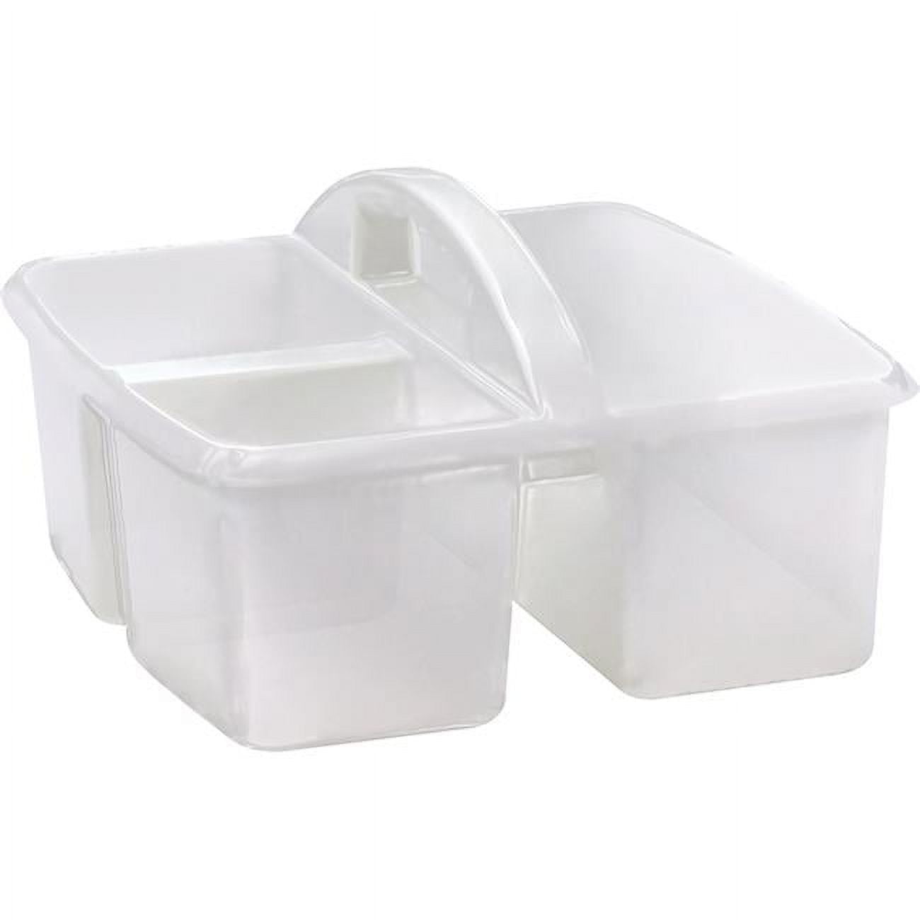 Red Large Plastic Storage Bin 6 Pack - by TCR