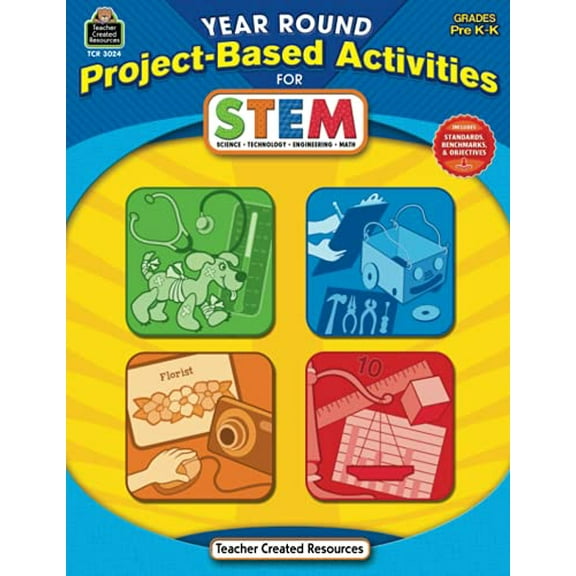 Pre-Owned Year Round Project-Based Activities for STEM PreK-K: Grades Prek-K Paperback