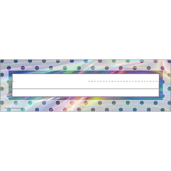 Teacher Created Resources, TCR32305, Iridescent Name Plate/Tag Set, 72 / Set, Multicolor
