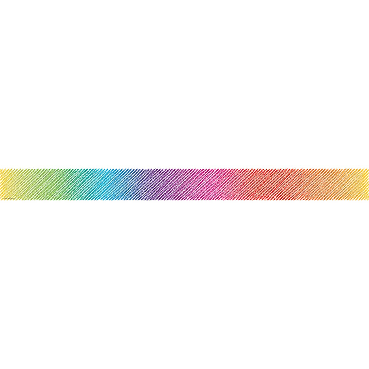 Colorful Rainbow Scribble Classroom Border Trim