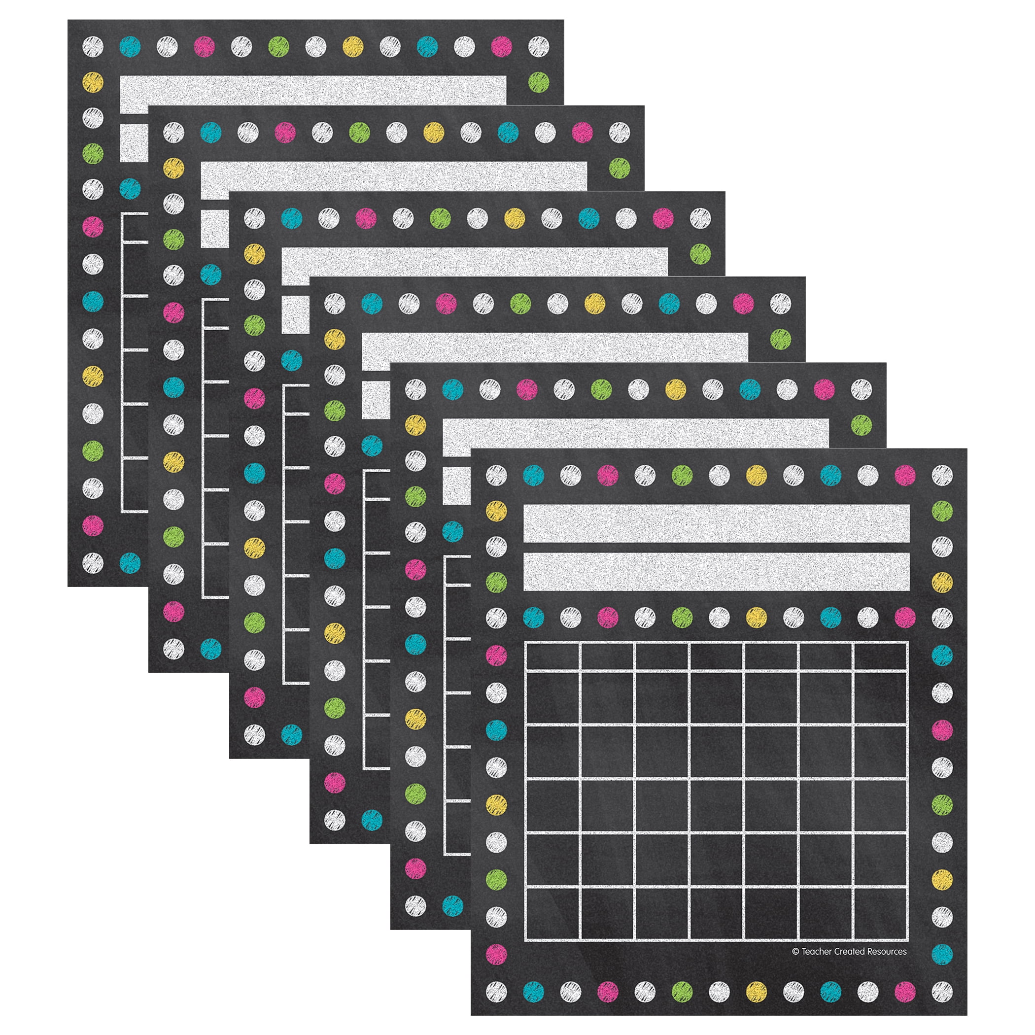 Chalkboard Brights Mini Incentive Charts, 36 Per Pack, 6 Packs ...