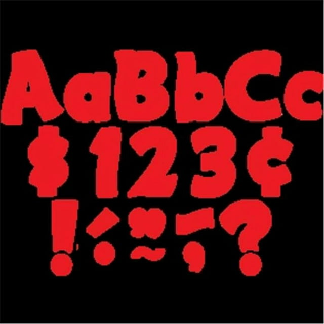 Teacher Created Resources Melon Red Letters - 4 Inch Modern Classic Combo Pack