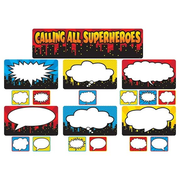 Teacher Created Resources TCR5825 Calling All Superheros Mini Bulletin Board Set