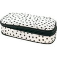 thumbnail image 1 of Teacher Created Resources Black Painted Dots on White Pencil Case, 1 of 4