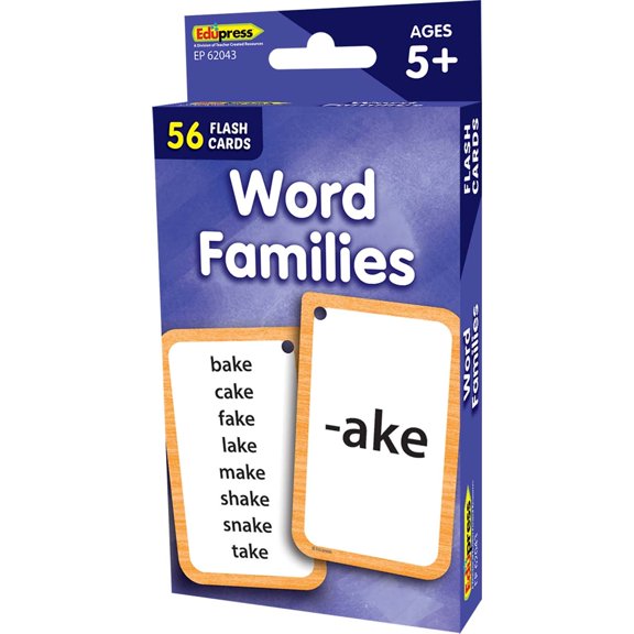 Teacher Created Resources TCR62043 Word Families Flash Cards