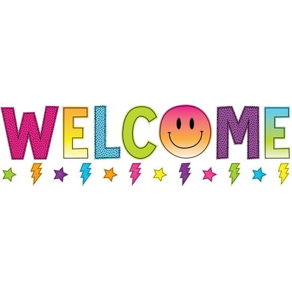 Teacher Created Resources Brights 4Ever Welcome Bulletin Board Set