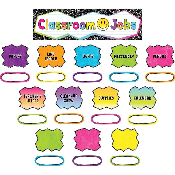 Teacher Created Resources Brights 4Ever Classroom Jobs Mini Bulletin Board Set