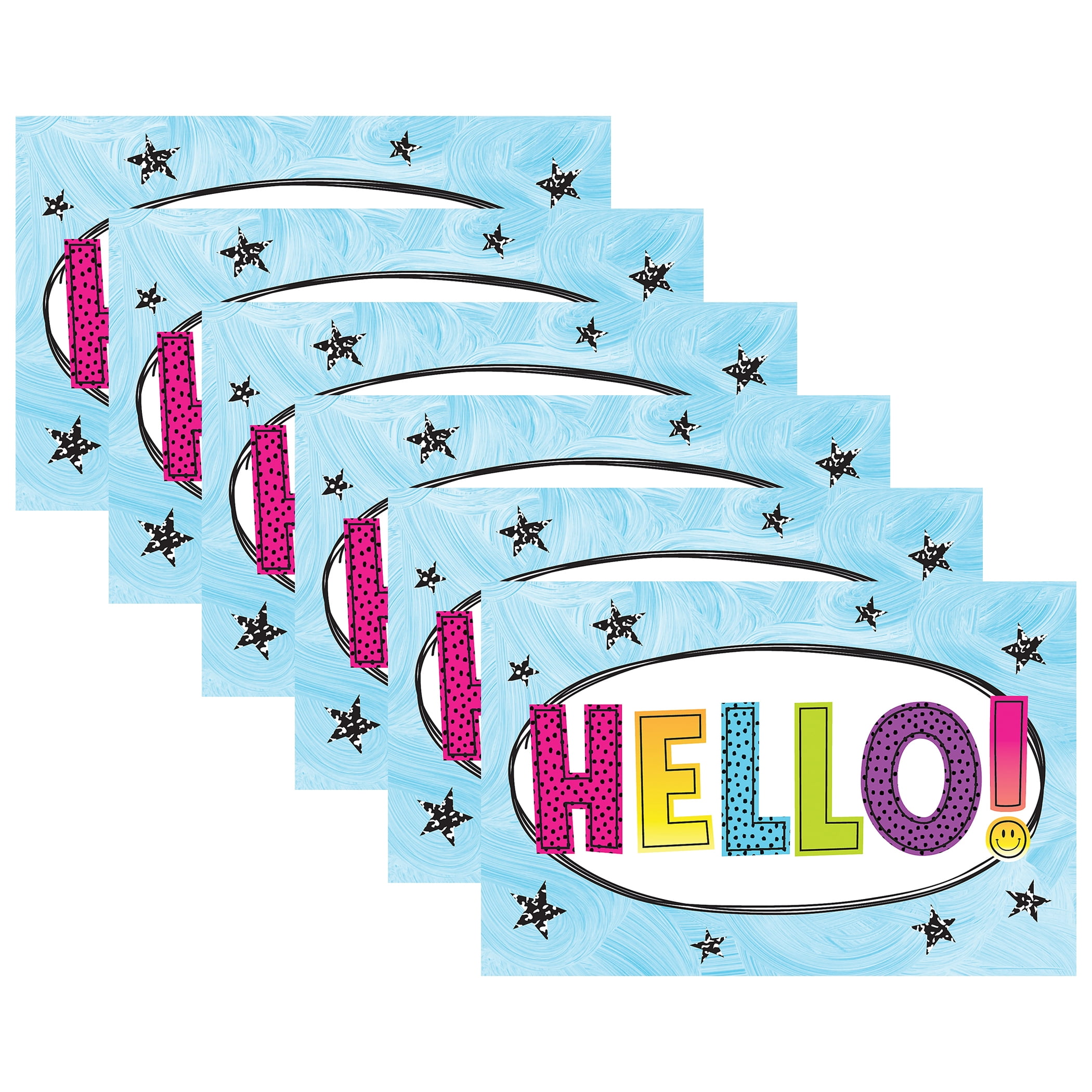 Teacher Created Resources TCR6931-6 Brights 4Ever Hello Postcard - Pack ...