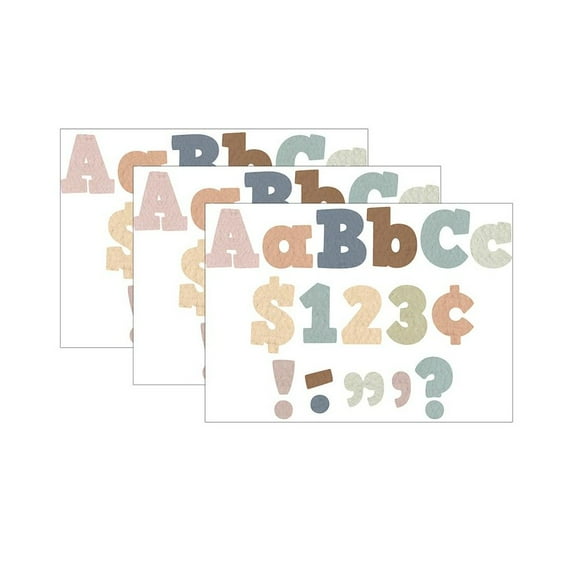 Teacher Created Resources Everyone is Welcome 4" Bold Block Letters Combo Pack, 230 Per Pack, 3 Packs