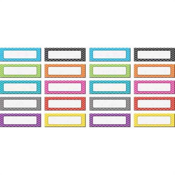 Teacher Created Resources Chevron Labels Magnetic Accents, 20 Per Pack, 3 Packs