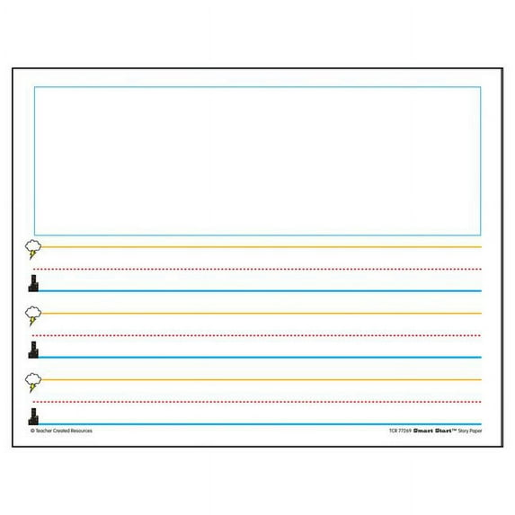 Teacher Created Resources TCR77269BN 3 Each Superhero Smart Start Story Paper - Grade K-1