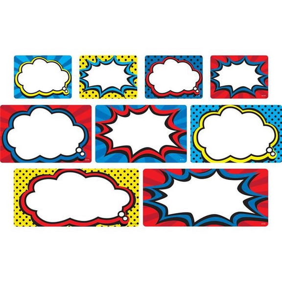 Teacher Created Resources TCR77331 Clingy Thingies Superhero Labels
