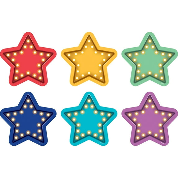 Teacher Created Resources TCR77381 4 in. Spot on Marquee Stars Carpet Markers