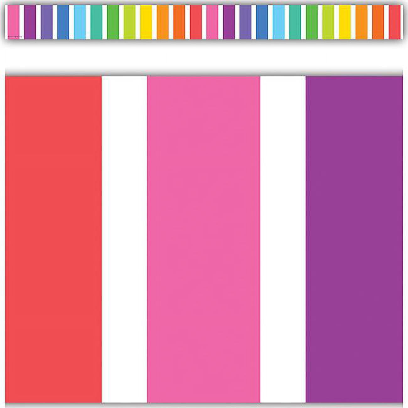 Colorful Stripes Straight Border Trim [TCR8339] - Walmart.com