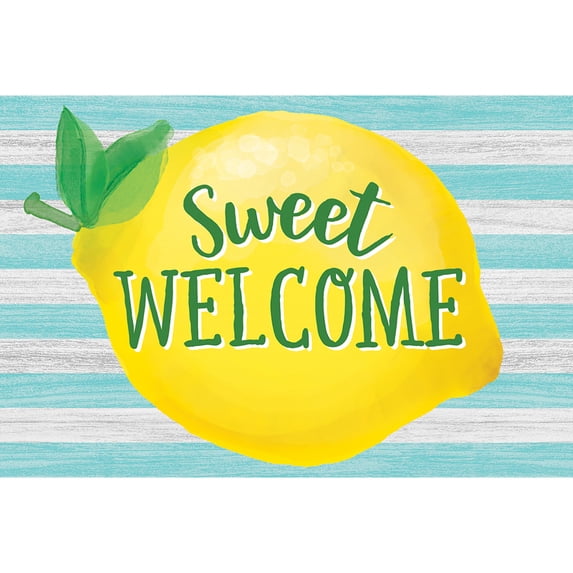 Teacher Created Resources TCR8496-6 Lemon Zest Sweet Welcome Postcards - 6 per Pack