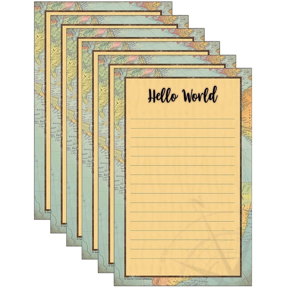 Teacher Created Travel the Map Notepad (TCR8566)