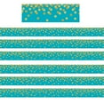 thumbnail image 1 of Teacher Created Resources Teal Confetti Straight Border Trim, 35 Feet Per Pack, 6 Packs, 1 of 2