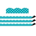 thumbnail image 1 of Teacher Created Resources Teal Polka Dots Magnetic Border, 24 Feet Per Pack, 3 Packs, 1 of 2