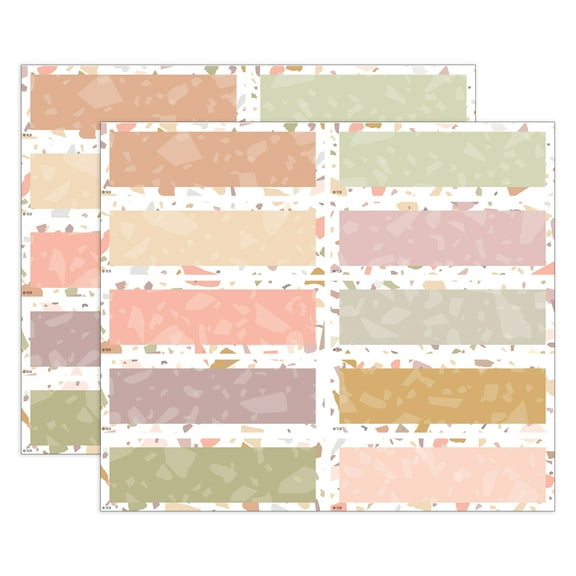 Teacher Created Resources Terrazzo Tones Magnetic Labels Accents, 20 Per Pack, 2 Packs