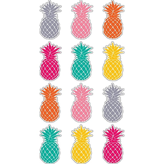 Teacher Created Resources Tropical Punch Pineapples Mini Accents 36 ...