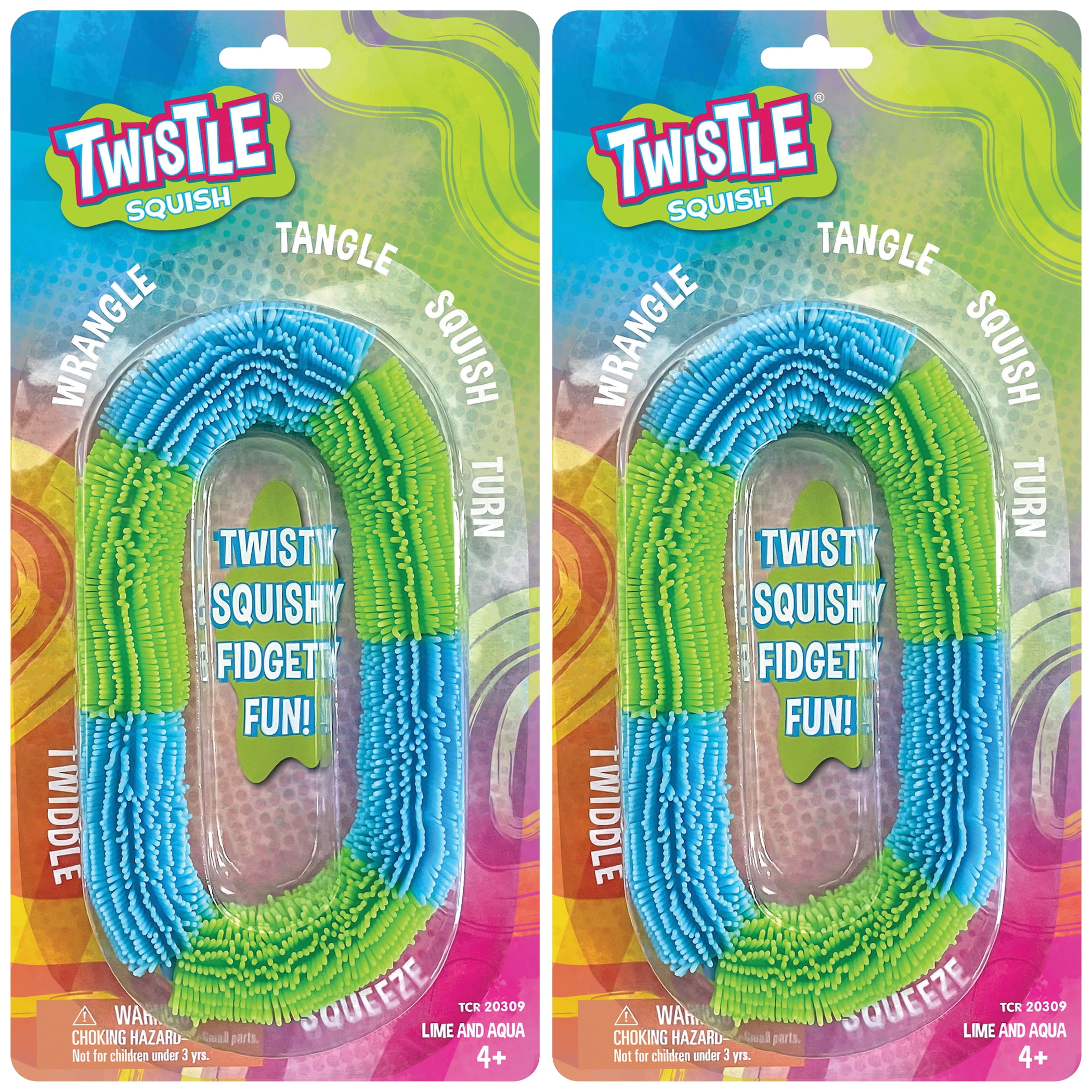Teacher Created Resources Twistle Squish, Aqua & Lime, Pack of 2