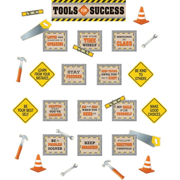 Teacher Created Resources Under Construction Tools Bulletin Board Decorations, Multicolor, 31 Count