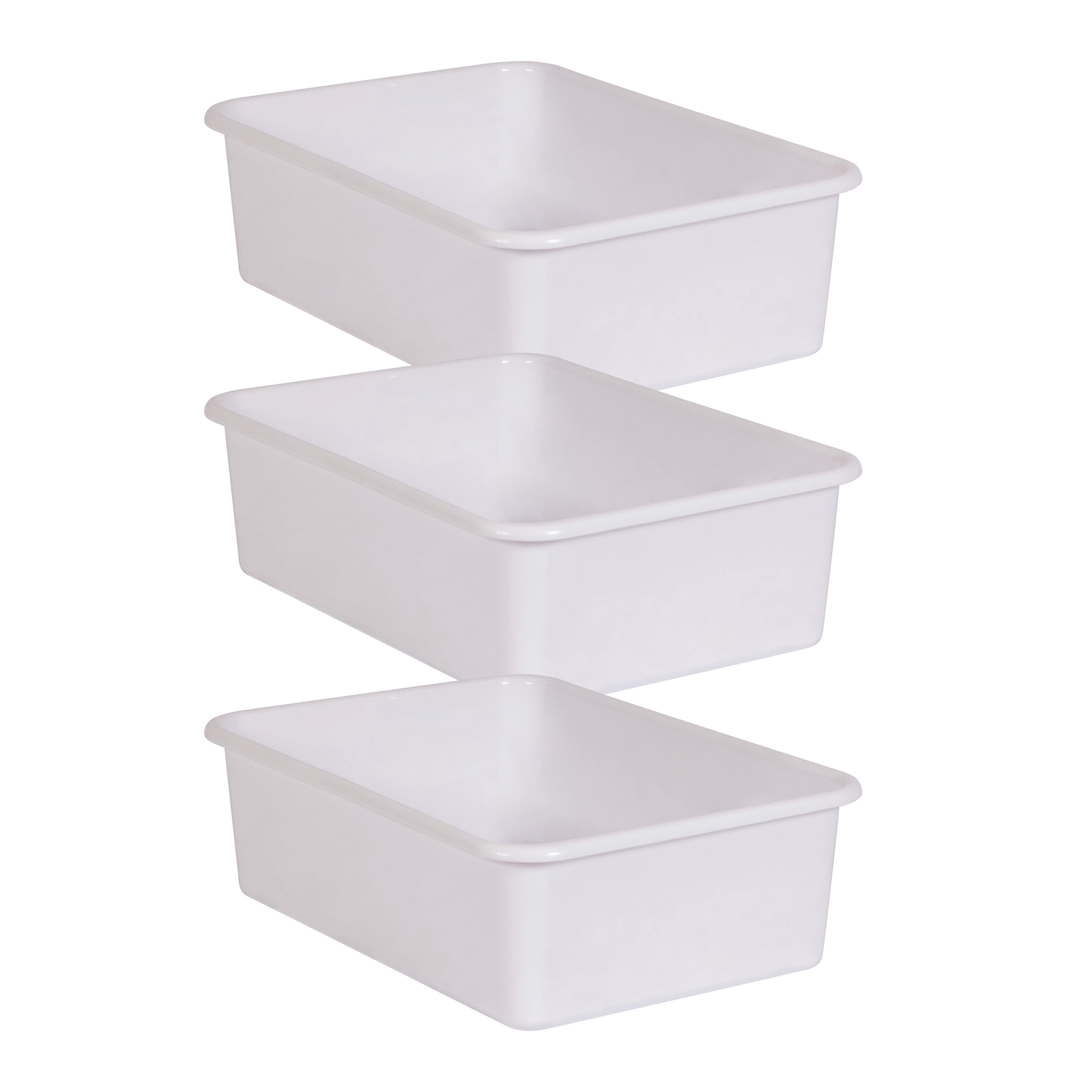 Teacher Created Resources Plastic Storage Bin Small 7.75 x 11.38 x 5 �  Black & White, 1 - Fry's Food Stores