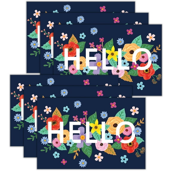 Teacher Created Resources Wildflowers Hello Postcards, 30 Per Pack, 6 Packs