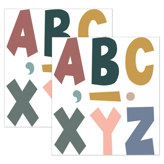 Teacher Created Resources Wonderfully Wild 7" Fun Font Letters, 120 Per Pack, 2 Packs