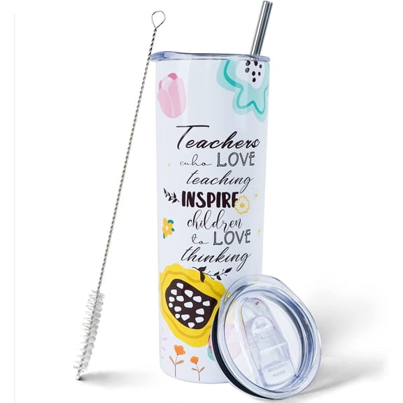 Teacher Cups Tumbler-Teacher Gifts for Women-Birthday Gifts for Teachers-Teacher Gifts from Student-Teacher Desk Decor-Teacher Appreciation Gifts Coffee tumbler-Teacher Tumbler-Insulated Teacher Cup