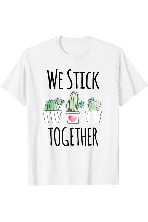 Teacher Cute Cactus Team Student We Stick Together T-Shirt
