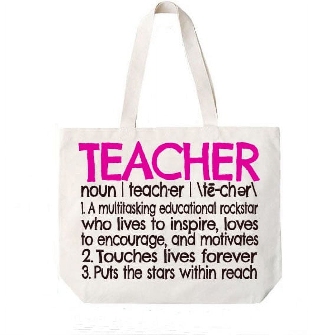 Teacher Definition Canvas Tote Book Bag-Teacher Appreciation Gift ...