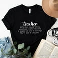 thumbnail image 1 of Teacher Definition T-Shirt, Inspirational Quote Tee for Educators, 1 of 10